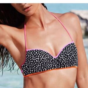 Victoria’s Secret getaway strappy back halter bikini top
